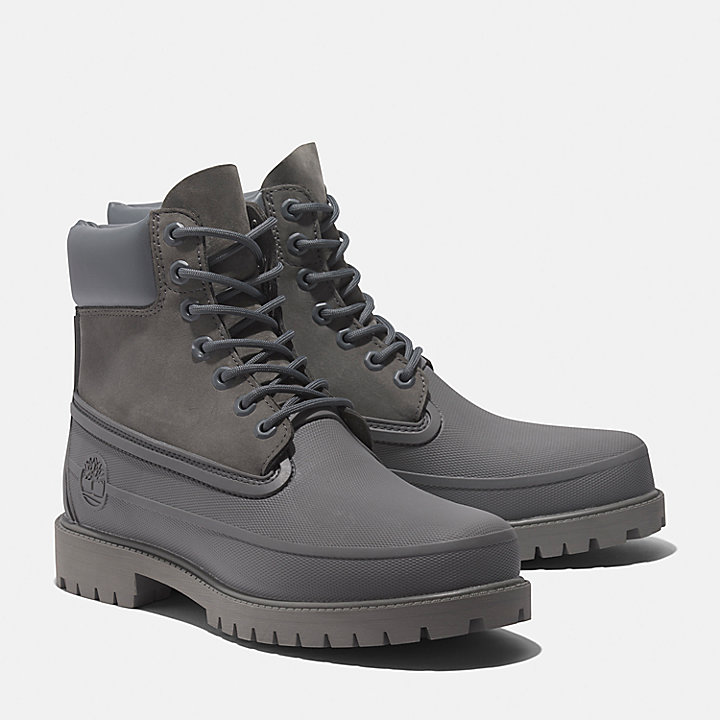 Timberland® Heritage 6 Inch Rubber Toe Boot for Men in Grey