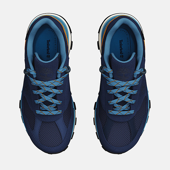 Zapatillas impermeables Trail Trekker para niño (de 35,5 a 40) en azul oscuro