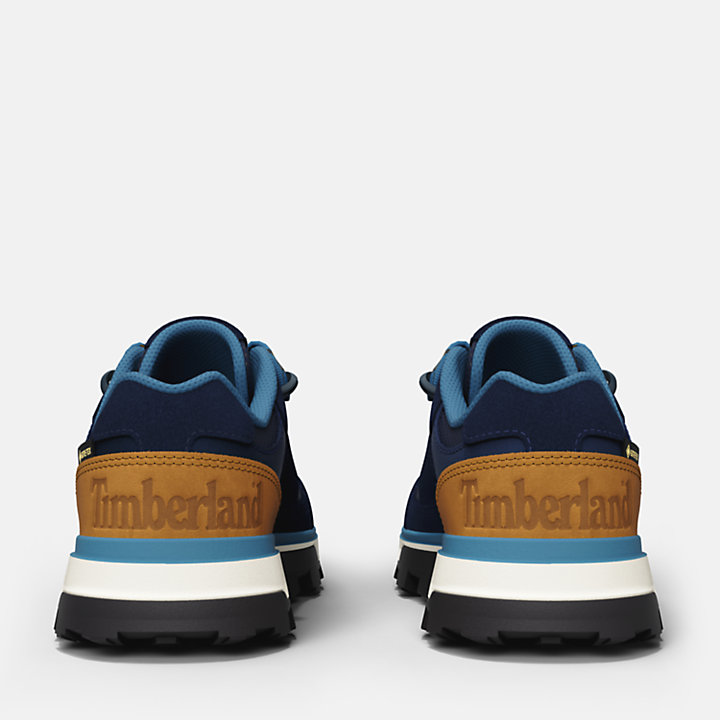 Zapatillas impermeables Trail Trekker para niño (de 35,5 a 40) en azul oscuro-