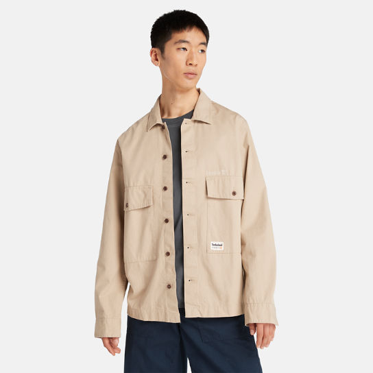 Workwear-Hemdjacke mit zwei Taschen für Herren in Beige | Timberland