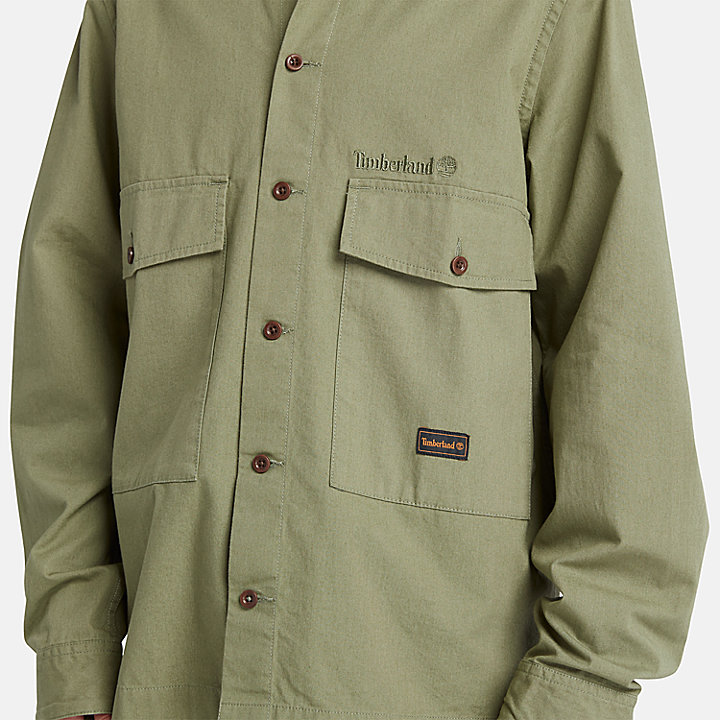 Workwear Overshirt met twee zakken voor heren in groen