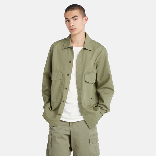Workwear Overshirt met twee zakken voor heren in groen | Timberland