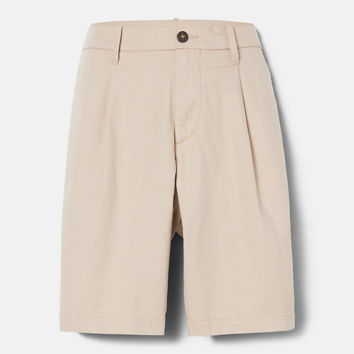 Lightweight Woven Shorts for Men in Beige-