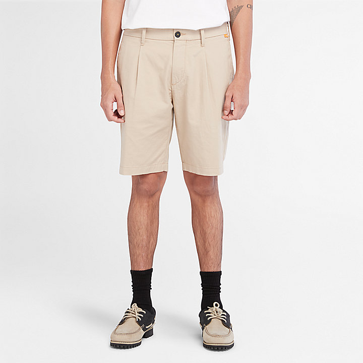 Lightweight Woven Shorts for Men in Beige