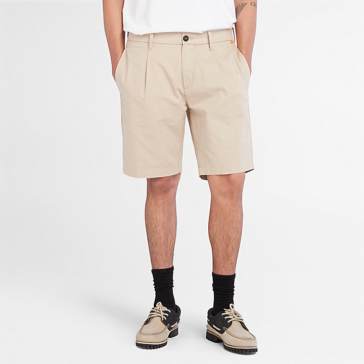 Lightweight Woven Shorts for Men in Beige