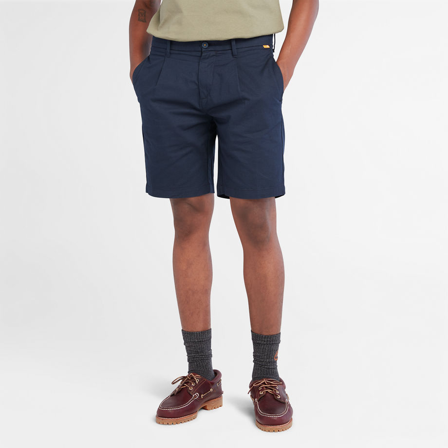 Timberland Lightweight Woven Shorts For Men In Navy Navy, Size 33
