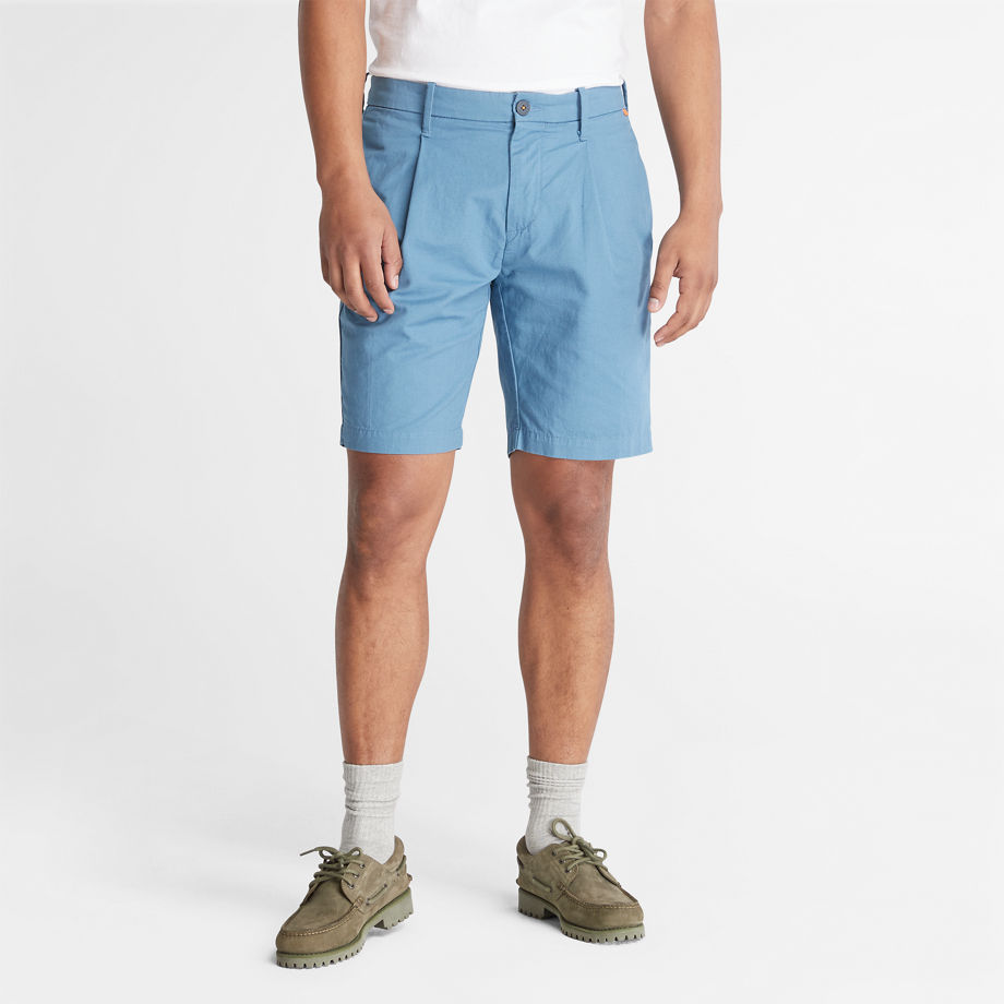 Timberland Lightweight Woven Shorts For Men In Blue Blue, Size 36
