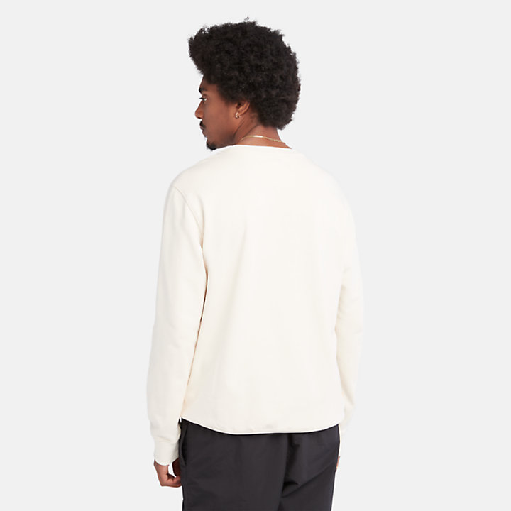 All Gender Graphic Sweatshirt in White-