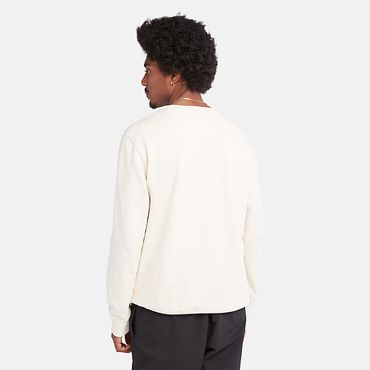 All Gender Graphic Sweatshirt in White