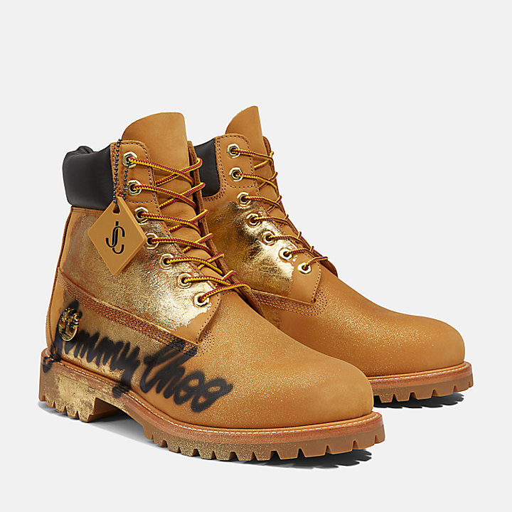 Jimmy Choo x Timberland® Spray-Painted Boot voor heren in geel