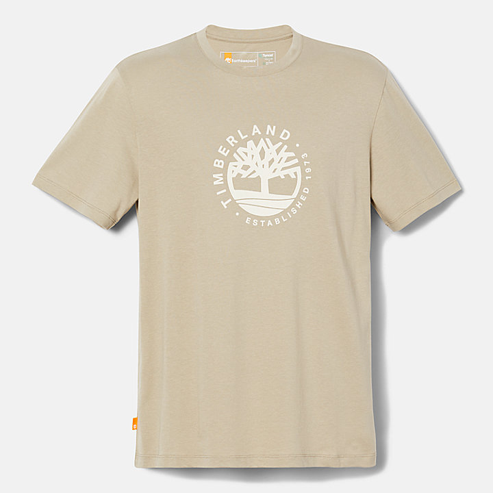 T-shirt Gráfica com Logótipo Refibra™ Sem Género em verde-claro