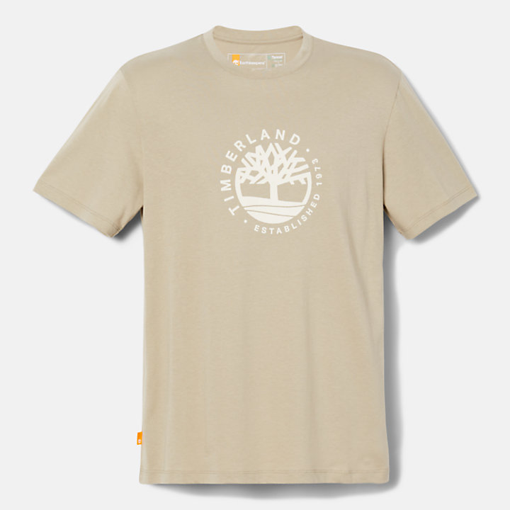 T-shirt Refibra™ à logo graphique unisexe en vert clair-
