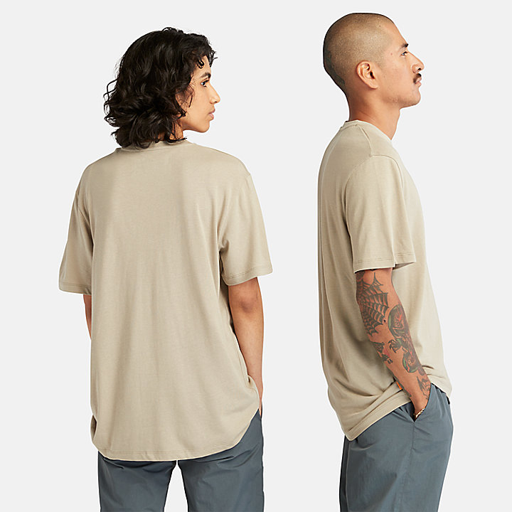 T-shirt Grafica con Logo Refibra™ All Gender in verde chiaro