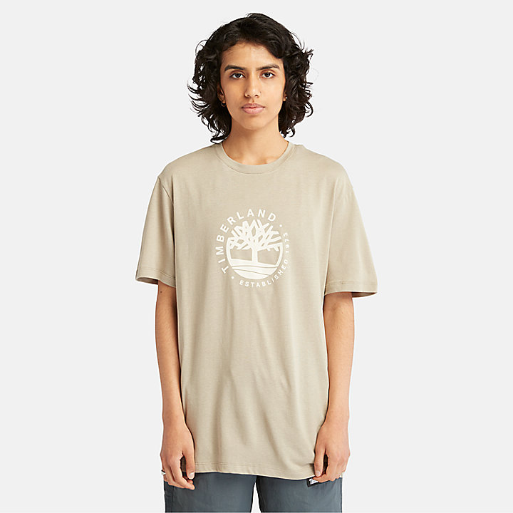 T-shirt Refibra™ à logo graphique unisexe en vert clair
