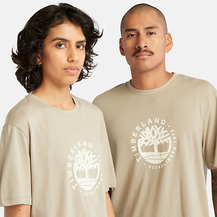 Refibra™ Grafik-T-Shirt mit Logo für Herren in Hellgrün-