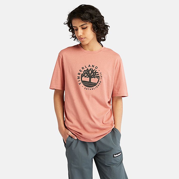 T-shirt Refibra™ à logo graphique unisexe en bordeaux