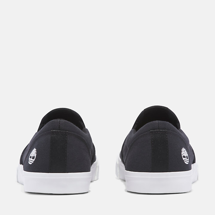 Mylo Bay Lage Slip-on Sneaker voor heren in zwart-