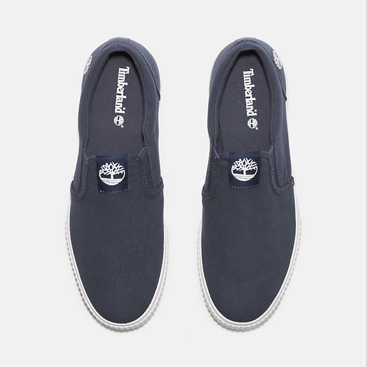 Mylo Bay Lage Slip-on Sneaker voor heren in blauw-