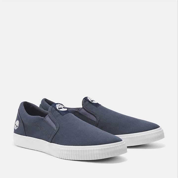 Mylo Bay Lage Slip-on Sneaker voor heren in blauw-