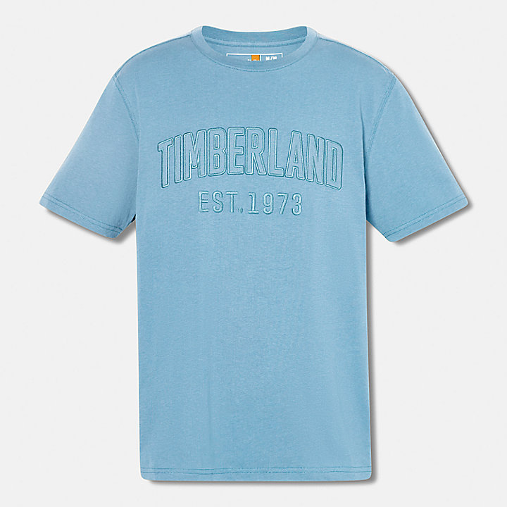 T-shirt Modern Wash Brand Carrier da Uomo in blu