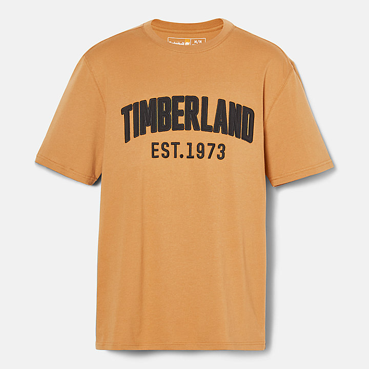 T-shirt Modern Wash Brand Carrier para Homem em laranja
