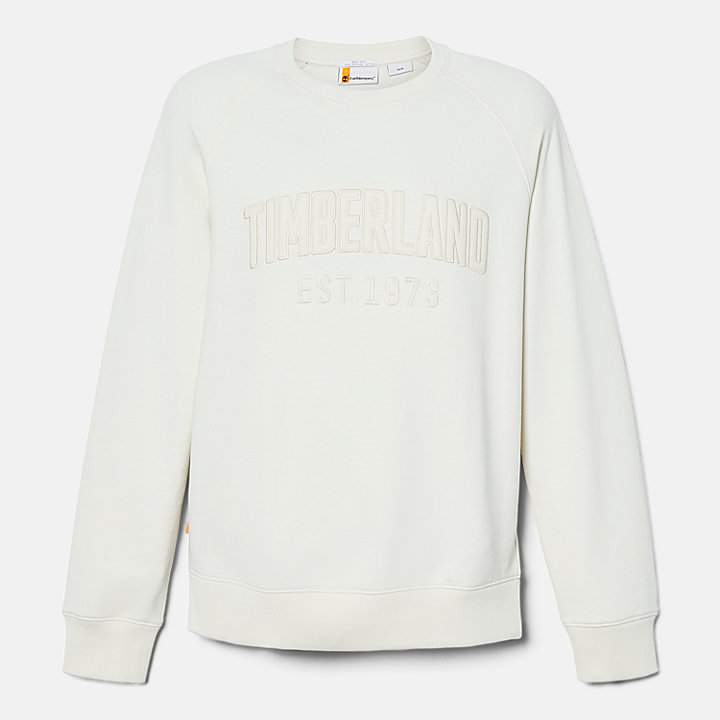 Modern Wash Sweatshirt met logo voor heren in wit