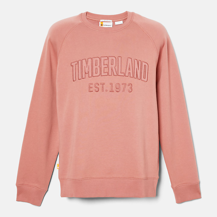 Sweatshirt mit Logo in moderner Waschung für Herren in Rotbraun-