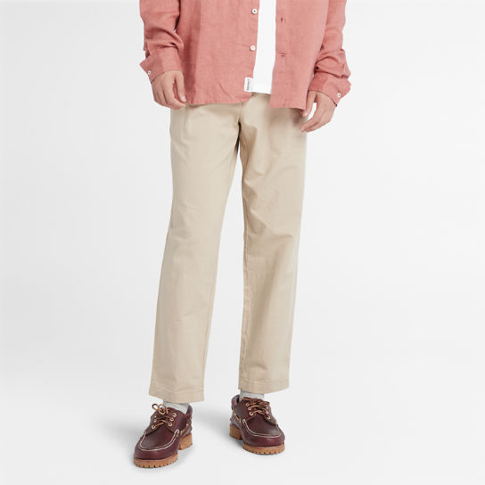 Pantalon en tissu léger pour homme en beige | Timberland