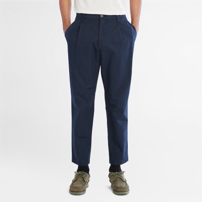 Timberland Lightweight Woven Trousers For Men In Navy Navy