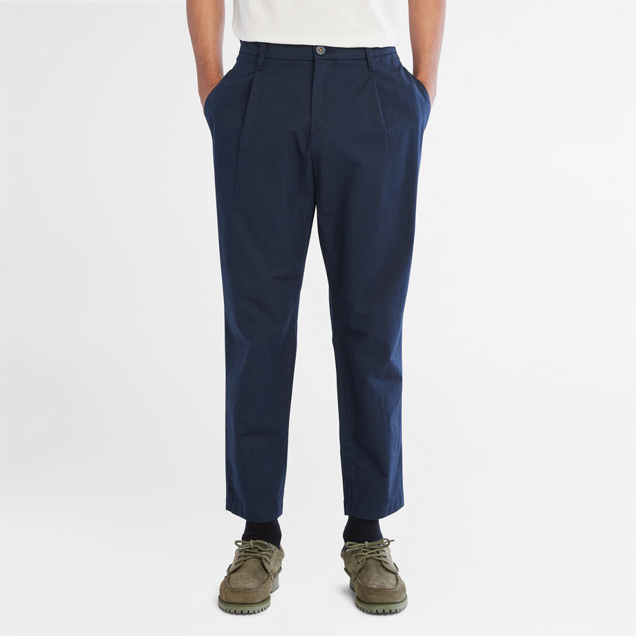 Timberland Lightweight Woven Trousers For Men In Navy Navy, Size 31x34