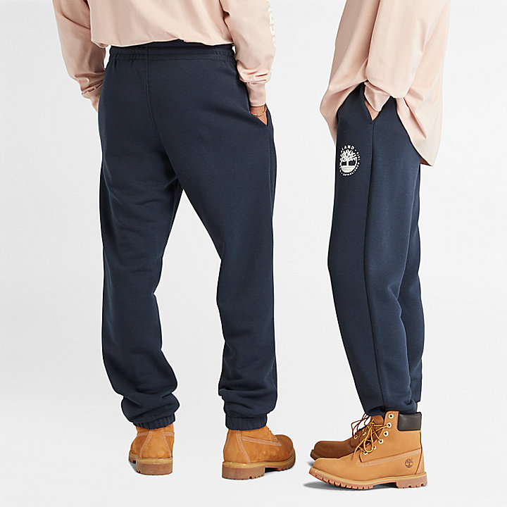 Pantalon de survêtement à logo Refibra unisexe en bleu marine