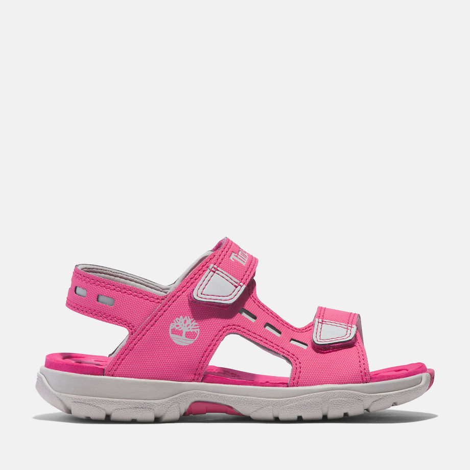 Timberland Moss Jump 2-strap Sandal For Youth In Pink Pink Kids, Size 2.5