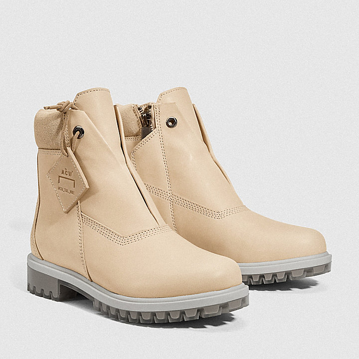 A-COLD-WALL* 6-Inch Zip Up Boot for Women in Beige