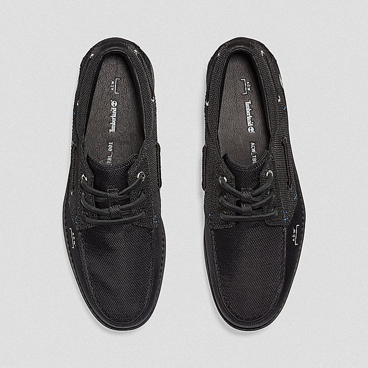 Timberland® x A-COLD-WALL* Future73 3-Eye Handsewn Boat Shoe for Men in Black
