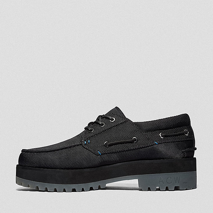 Timberland® x A-COLD-WALL* Future73 3-Eye Handsewn Boat Shoe for Men in Black