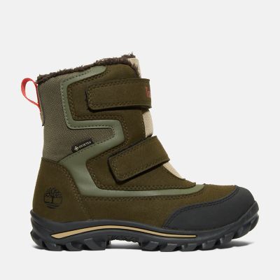 Timberland Gore-tex Chillberg Winter Boot For Youth In Green Green Kids