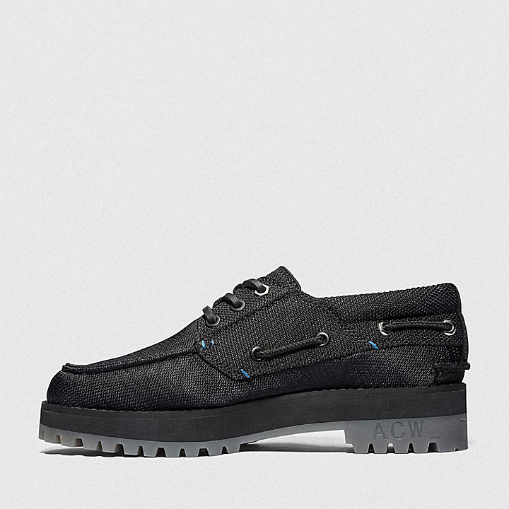 Timberland® x A-COLD-WALL* Future73 3-Eye Handsewn Boat Shoe for Women in Black