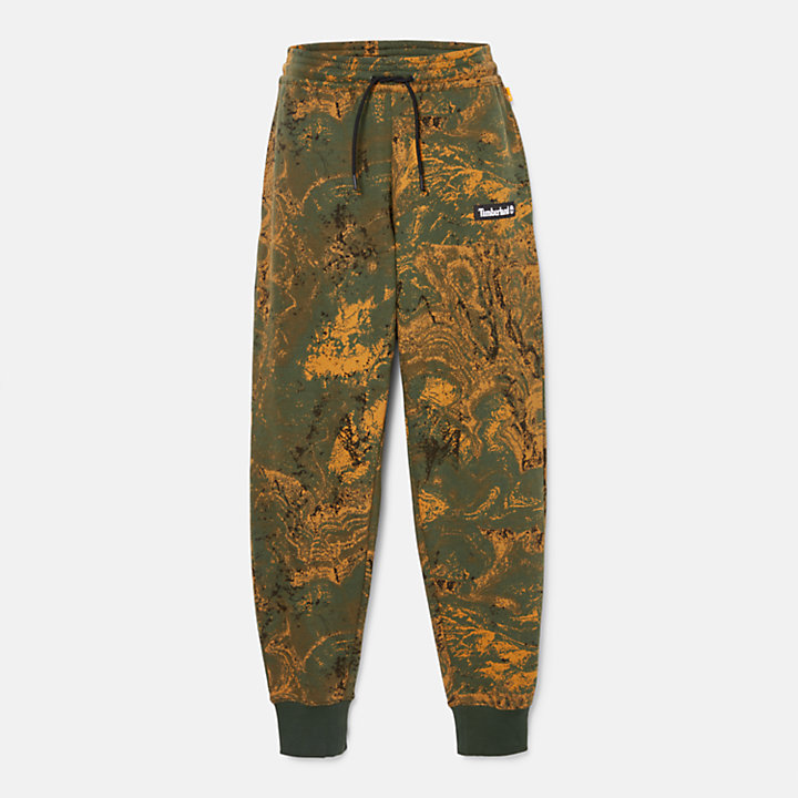 Tracksuit Bottoms for Men with Spring Rock Print-