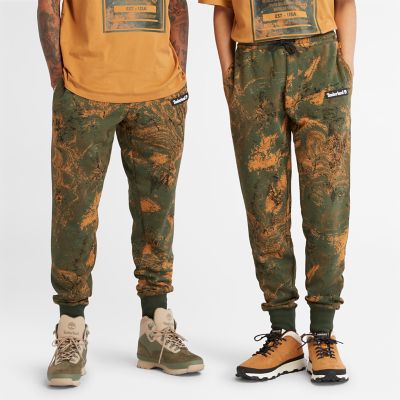 Pantalon de survêtement unisexe en vert/imprimé orange | Timberland