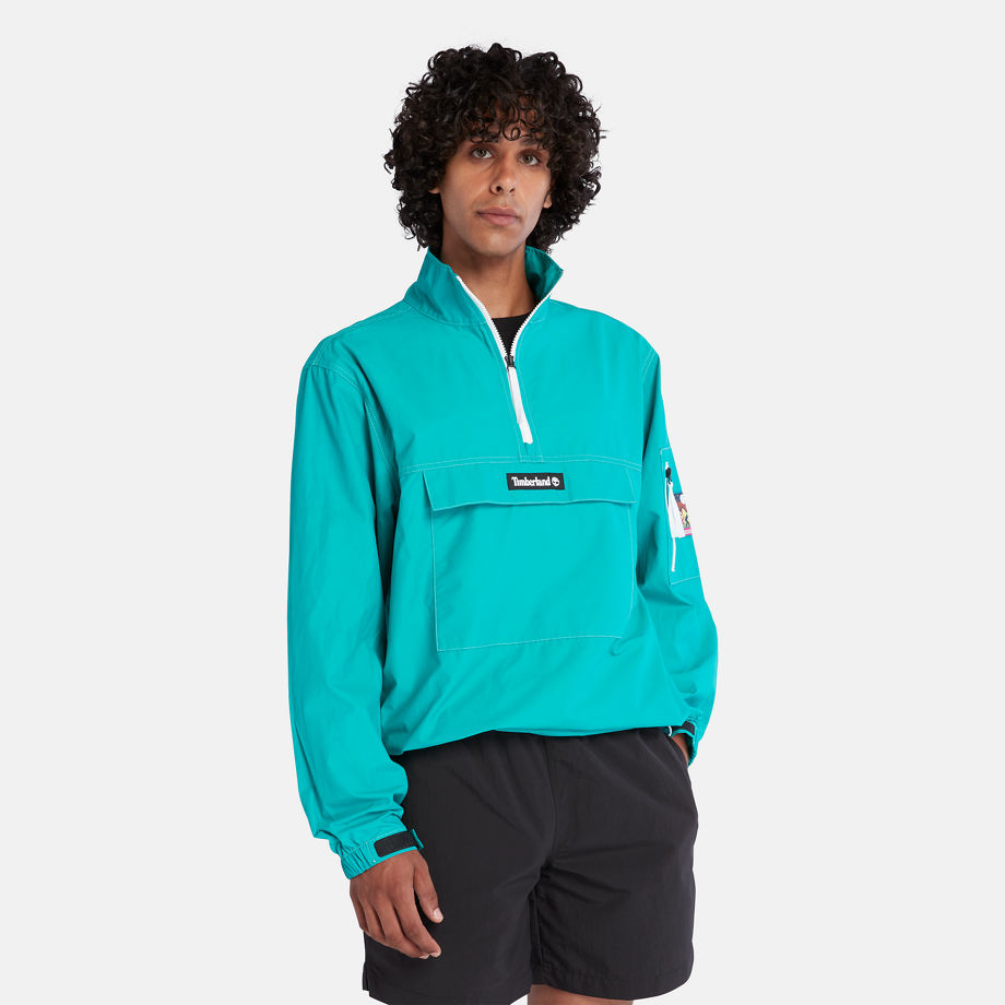 Timberland Dwr Hiking Anorak For Men In Teal Teal, Size L