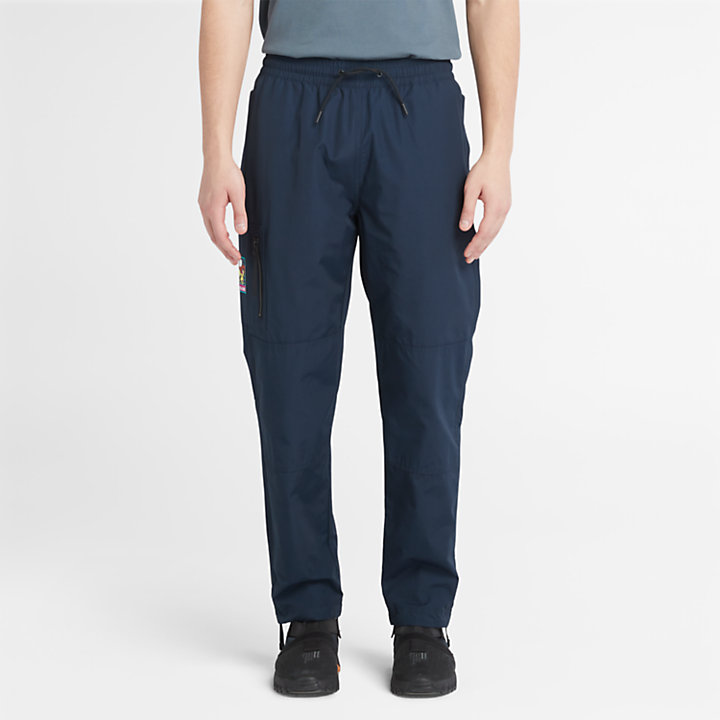 Pantalon de randonnée léger pour homme en bleu marine-