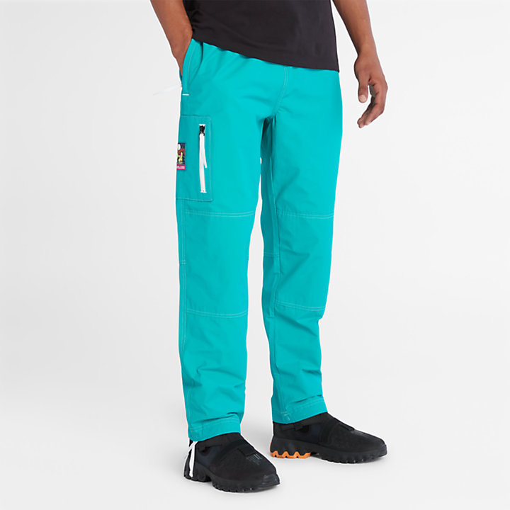 Pantalones ligeros de senderismo para hombre en azul verdoso-