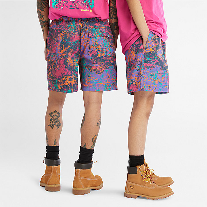 All Gender Printed Woven Shorts in Print