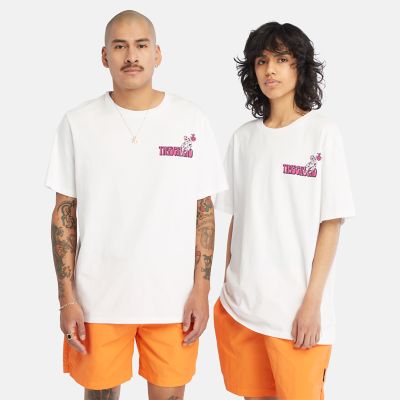 All Gender High Up in the Mountain Grafik-T-Shirt in Weiß | Timberland
