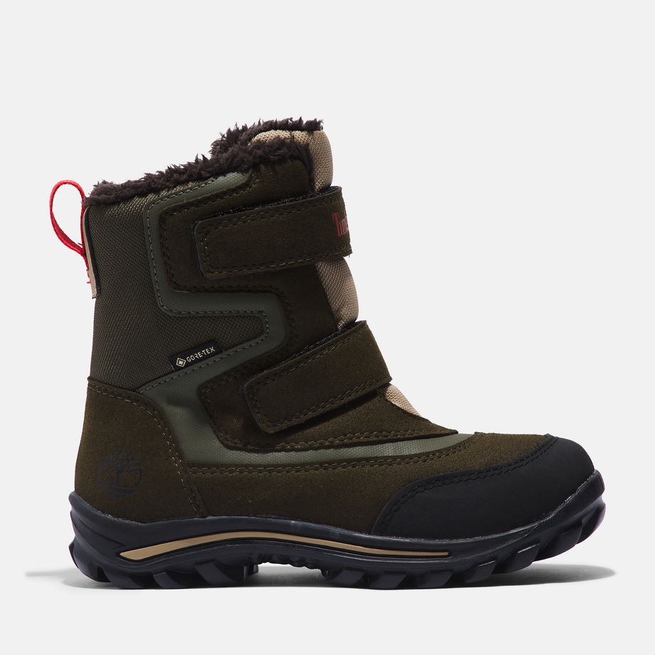 Timberland Chillberg Waterproof Winter Boot For Junior In Dark Green Green Kids, Size 5