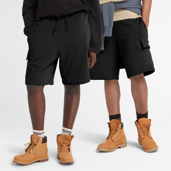 Pantaloncini Sportivi Cargo con Targhetta Intessuta da Uomo in colore nero | Timberland