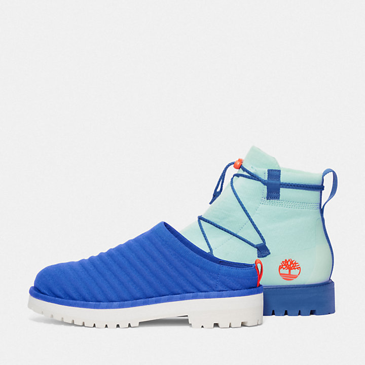 Timberland x Suzanne Oude Hengel Future73 Knit 6 Inch Boot in Teal-