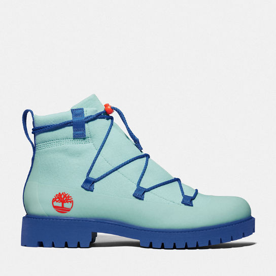 Timberland x Suzanne Oude Hengel Future73 Knit 6 Inch Boot in Teal | Timberland