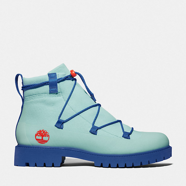 Timberland x Suzanne Oude Hengel Future73 Knit 6 Inch Boot in Teal-