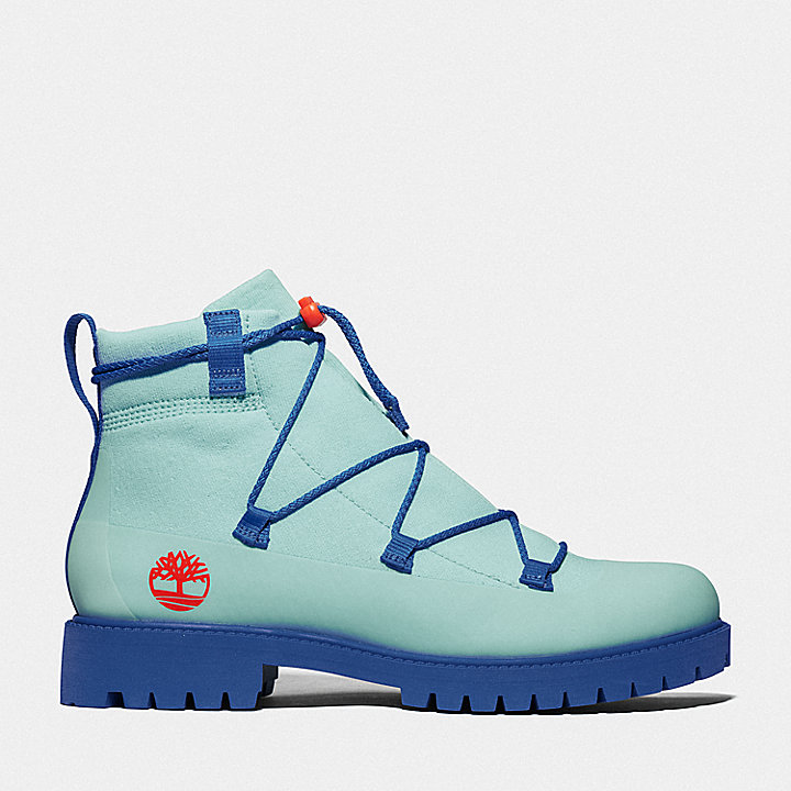 Timberland x Suzanne Oude Hengel Future73 Knit 6 Inch Boot in Teal